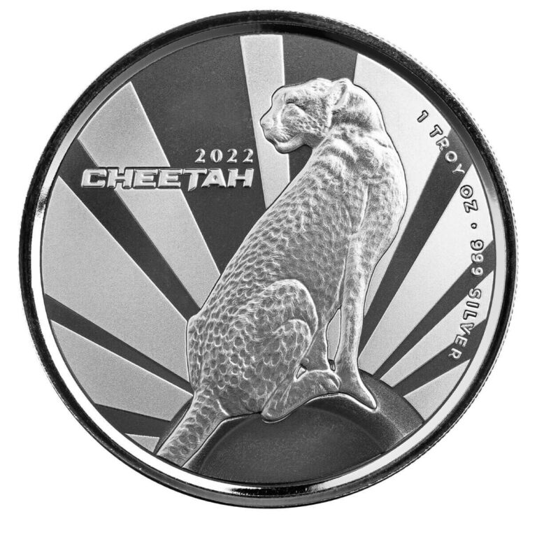 Read more about the article 2022 Cameroon Cheetah 1 oz .999 Fine Silver BU Capsule Mintage 25 000 PRESALE