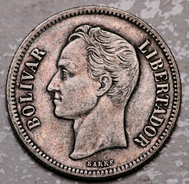 Read more about the article VENEZUELA SILVER 2 BOLIVARES 1903 (CHOICE VF+/XF)
