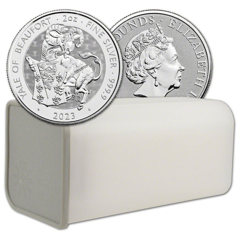 Read more about the article 2023 Great Britain Silver Tudor Beasts Yale of Beaufort £5 2 oz 1 Roll 10 Coins