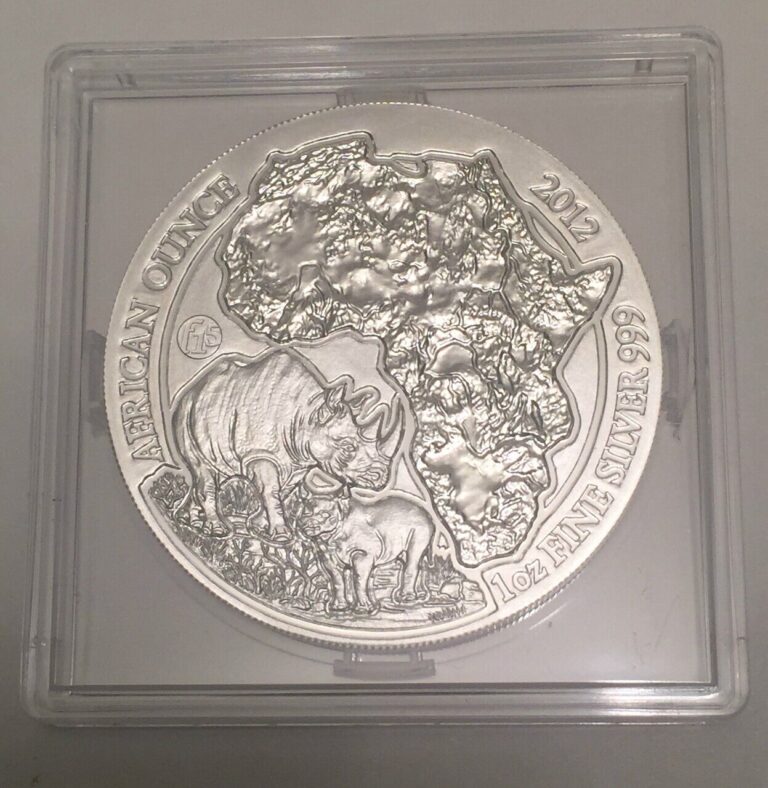 Read more about the article RWANDA RHINO FABULOUS 15 PRIVY  2012 1 oz Pure Silver Coin