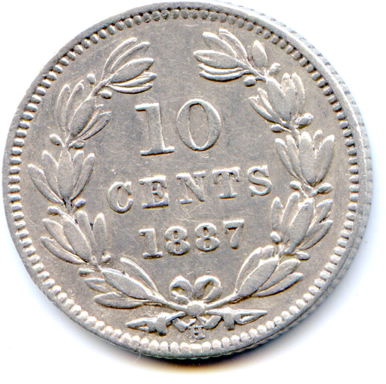 Read more about the article Nicaragua 10 Cents 1887-H KM-6 nice coin   lotapr2866