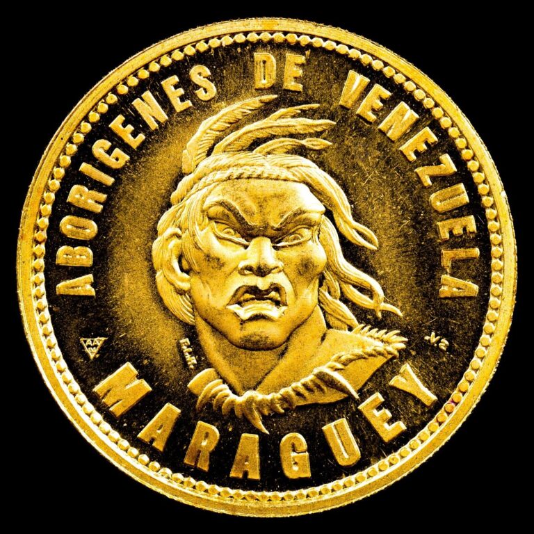 Read more about the article VENEZUELA GOLD COIN ✪ MARAGUEY ✪ ABORIGENES Y FIGURAS LEGENDABIAS ◢TRUSTED◣