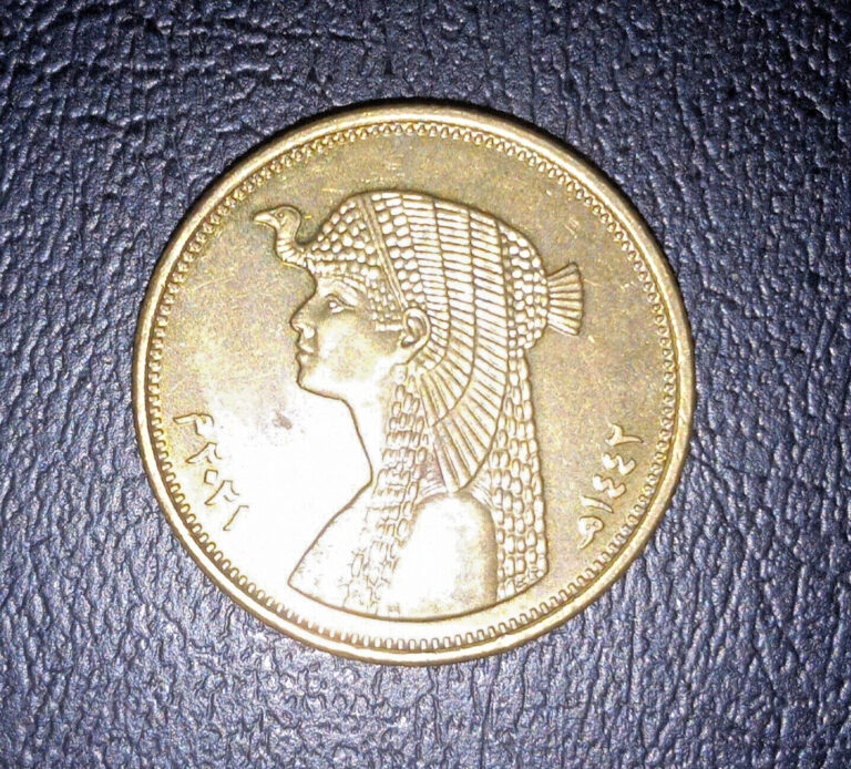 Read more about the article EGYPT Queen CLEOPATRA 50 Piasters Egyptian coin 25mm Brass Circulated US Seller