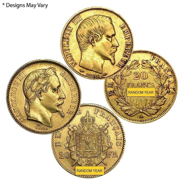 Read more about the article Sale Price – 20 Francs French Gold Napoleon III Avg Circ 1852-1870  Random Year