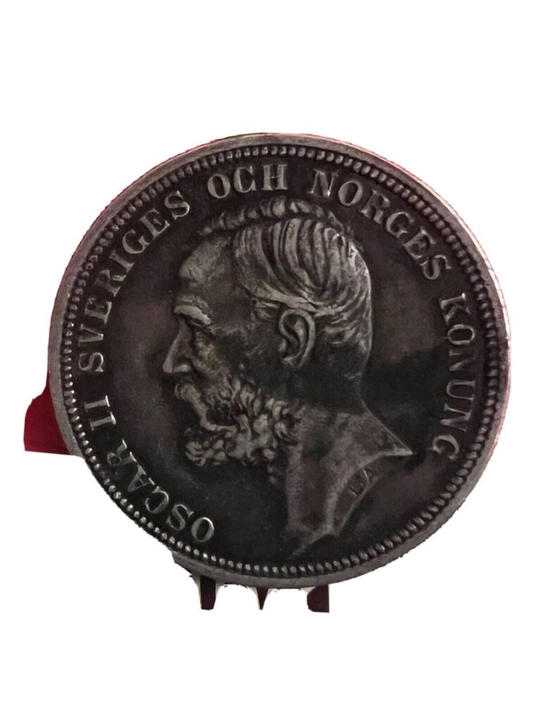 Read more about the article 1897 Sweden 2 Kronor Silver Coin Oscar II