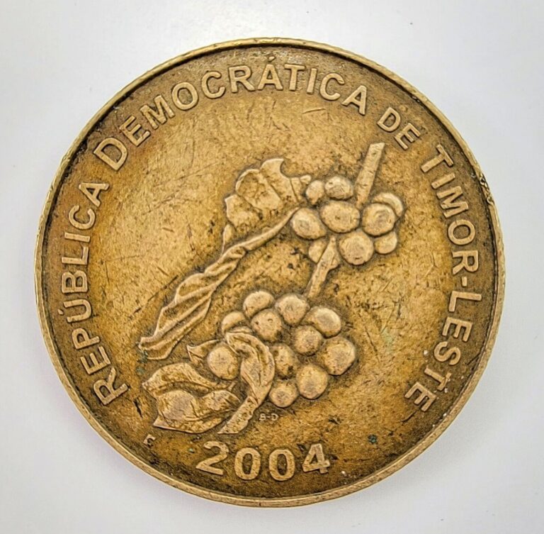 Read more about the article 2004 East Timor Leste KM 5 50 Centavos Nickel-Brass Coffee Plant Coin Circulated