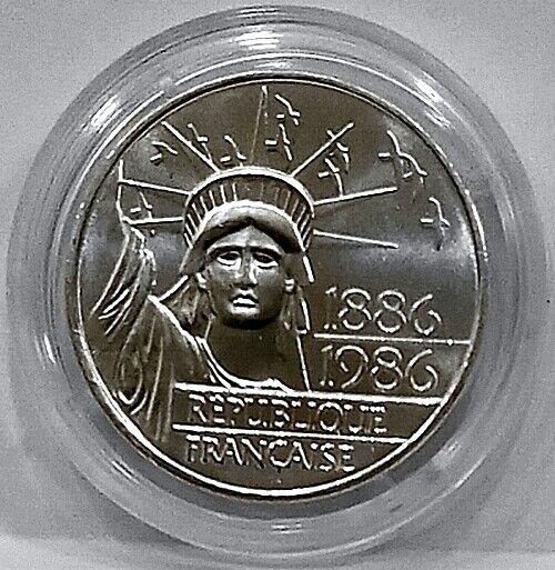 Read more about the article 1986 France 100 Francs 868 Silver KM P972 Piedfort Statue of Liberty Gem BU