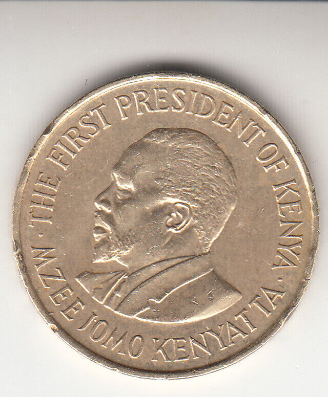 Read more about the article KENYA 1975 5 CENTS KM# 10  Schön# 10 Nickel brass • 5.6 g • ⌀ 25.5 mm