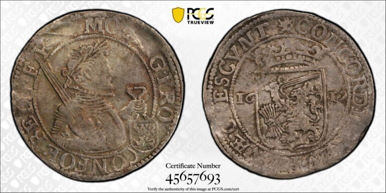 Read more about the article 1619 Netherlands West Friesland Daalder PCGS XF40    Top Pop 1/0 Finer      2145