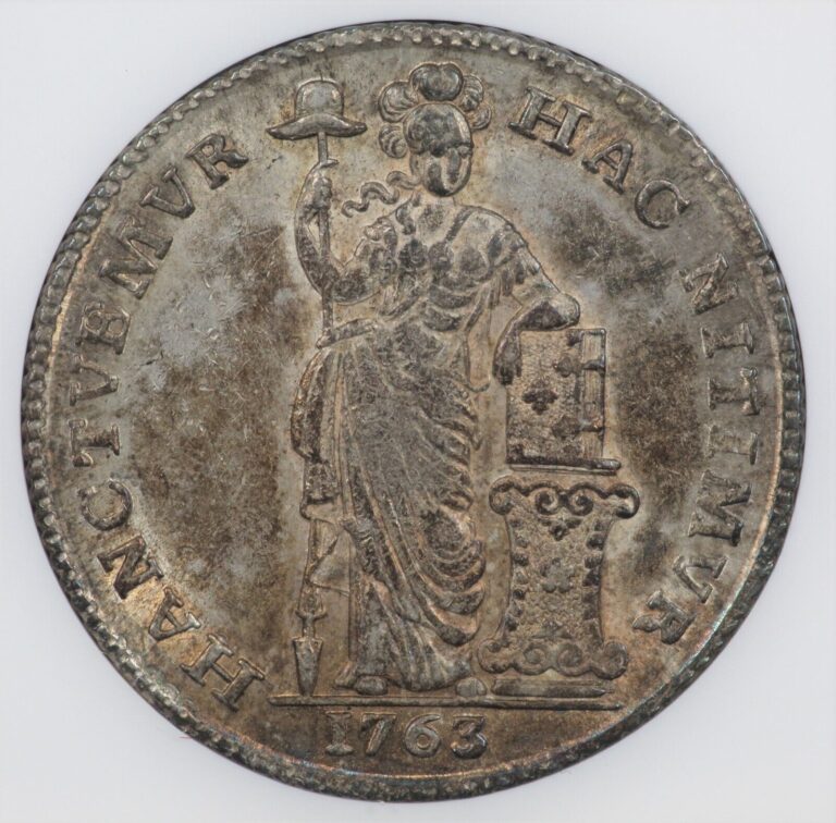 Read more about the article NGC AU58 1763 Netherlands West Friesland 3 Gulden Silver Enkhuizen Coin
