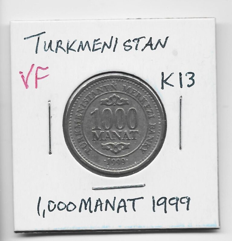 Read more about the article Turkmenistan 1 000 Manat 1999 K13 President Niyazov. One Year. Scarce Coinage