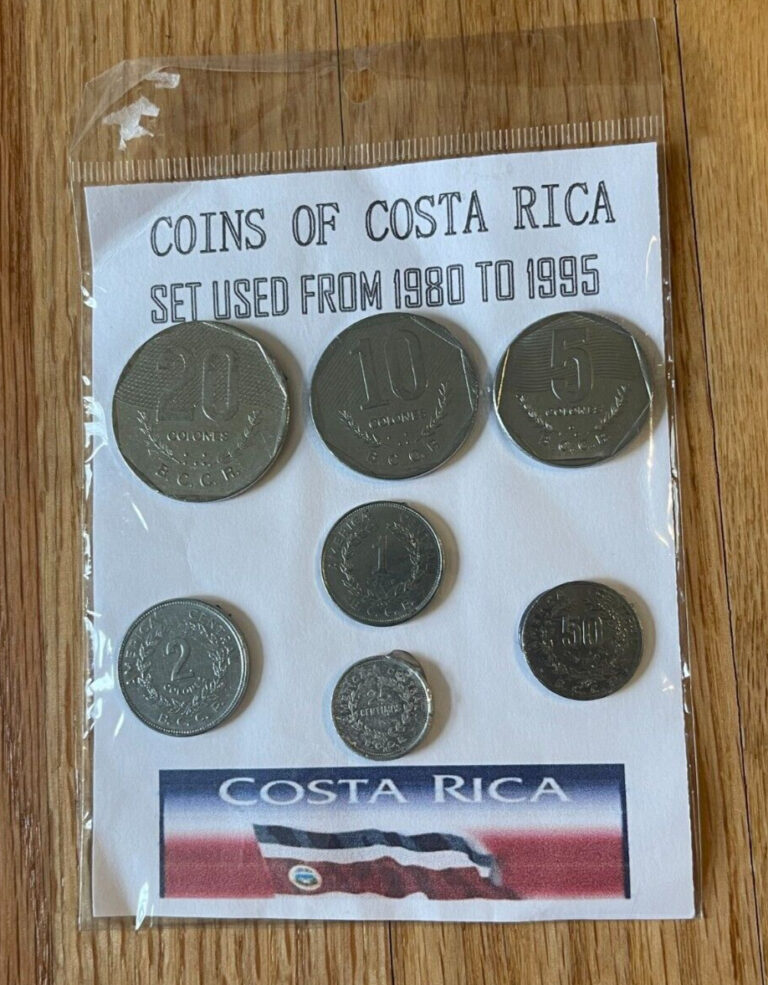 Read more about the article Vintage Costa Rica Coin Set – Set Used From 1980 to 1995  bg