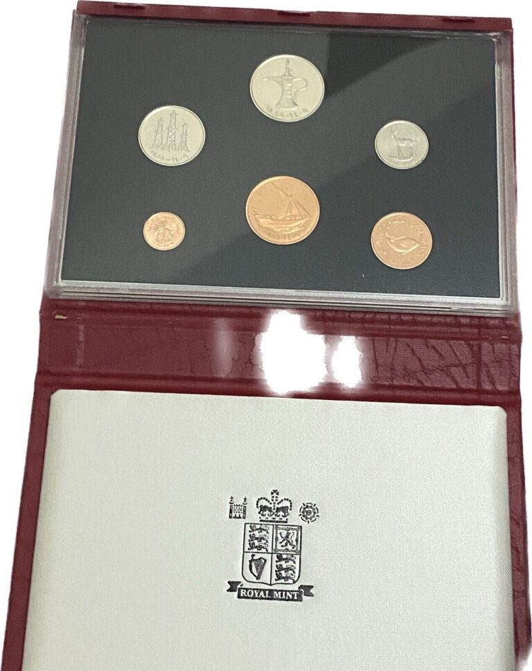 Read more about the article United Arab Emirates UAE 6 Coins 1989 SPECIMEN PROOF Set RARE