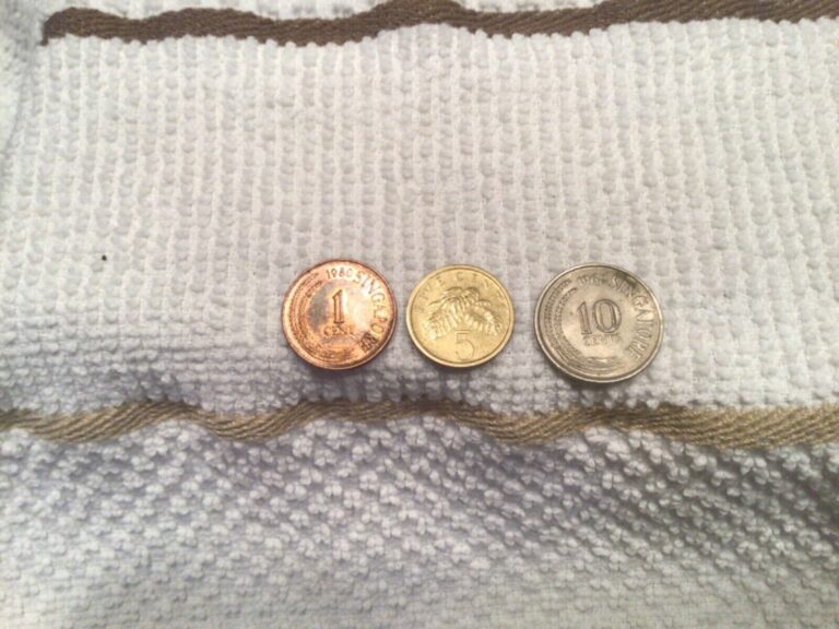 Read more about the article SINGAPORE Lot of (3) COINS 1 Cent 5 cents and 10 Cents