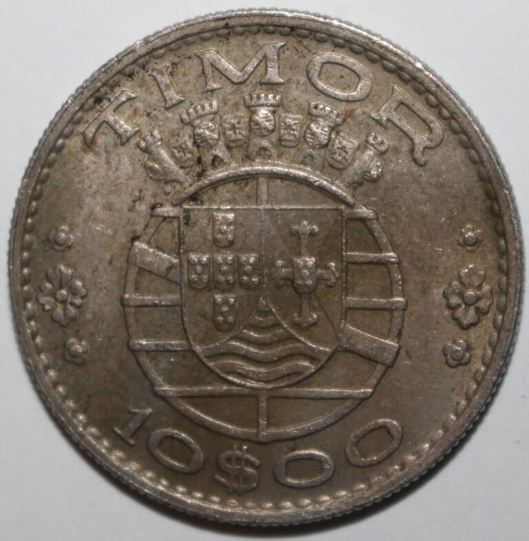 Read more about the article Portuguese Timor 10 Escudos Coin 1970 KM# 22 Portugal Overseas Province East Ten
