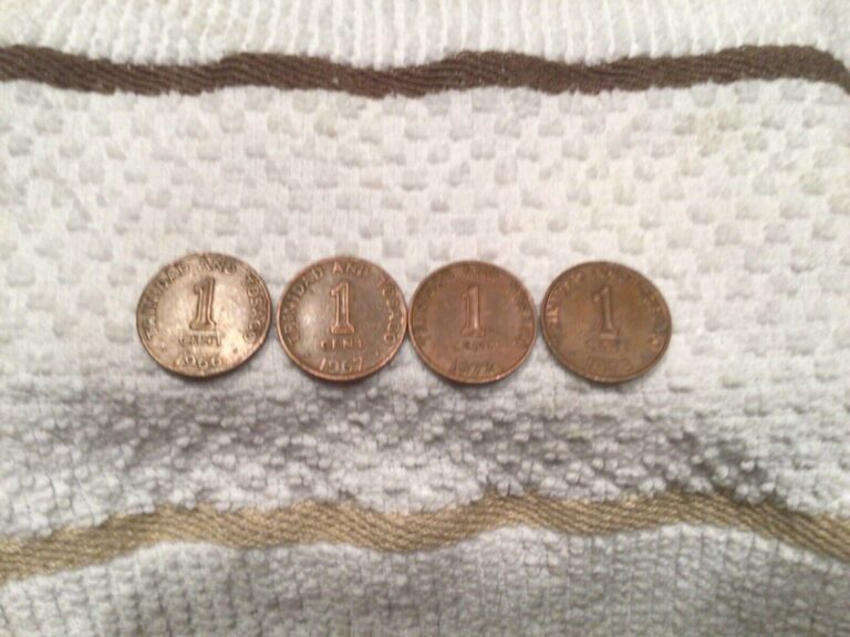 Read more about the article Lot of 4 one cent coins Trinidad and Tobago