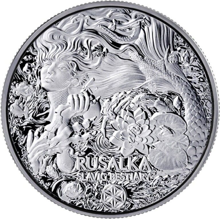 Read more about the article 2023 Cameroon Slavic Beasts Rusalka 2oz Silver BU Coin