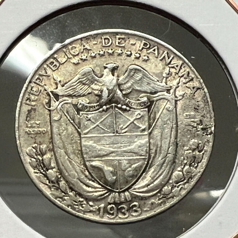 Read more about the article 1933 PANAMA SILVER 1/4 BALBOA BETTER COIN