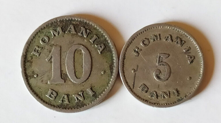 Read more about the article Romania set of 2 coins 10+5 bani  1900