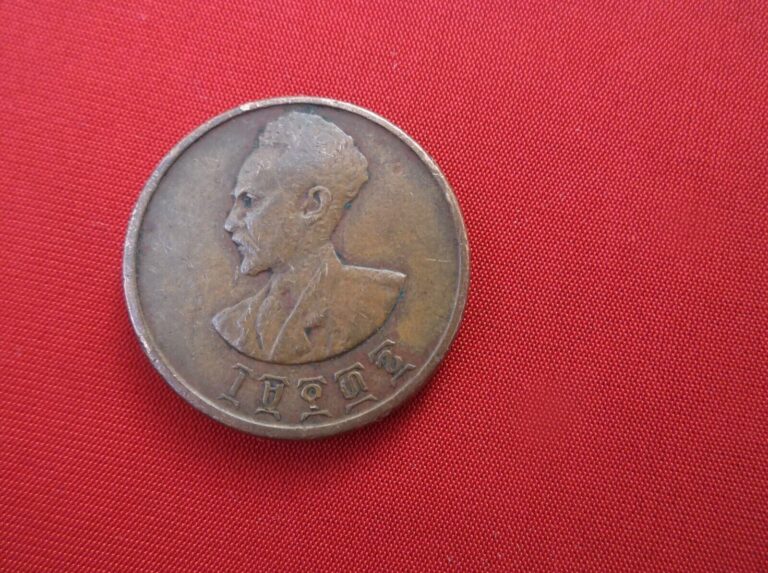 Read more about the article Rare Ethiopia Ethiopian 1944 Collectible Vintage Coin Coins Lion Old Money