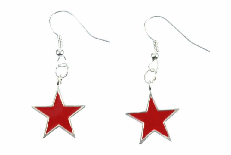 Read more about the article Star Stars Earrings Miniblings Hanging Christmas Star Enamel Red Che Cuba