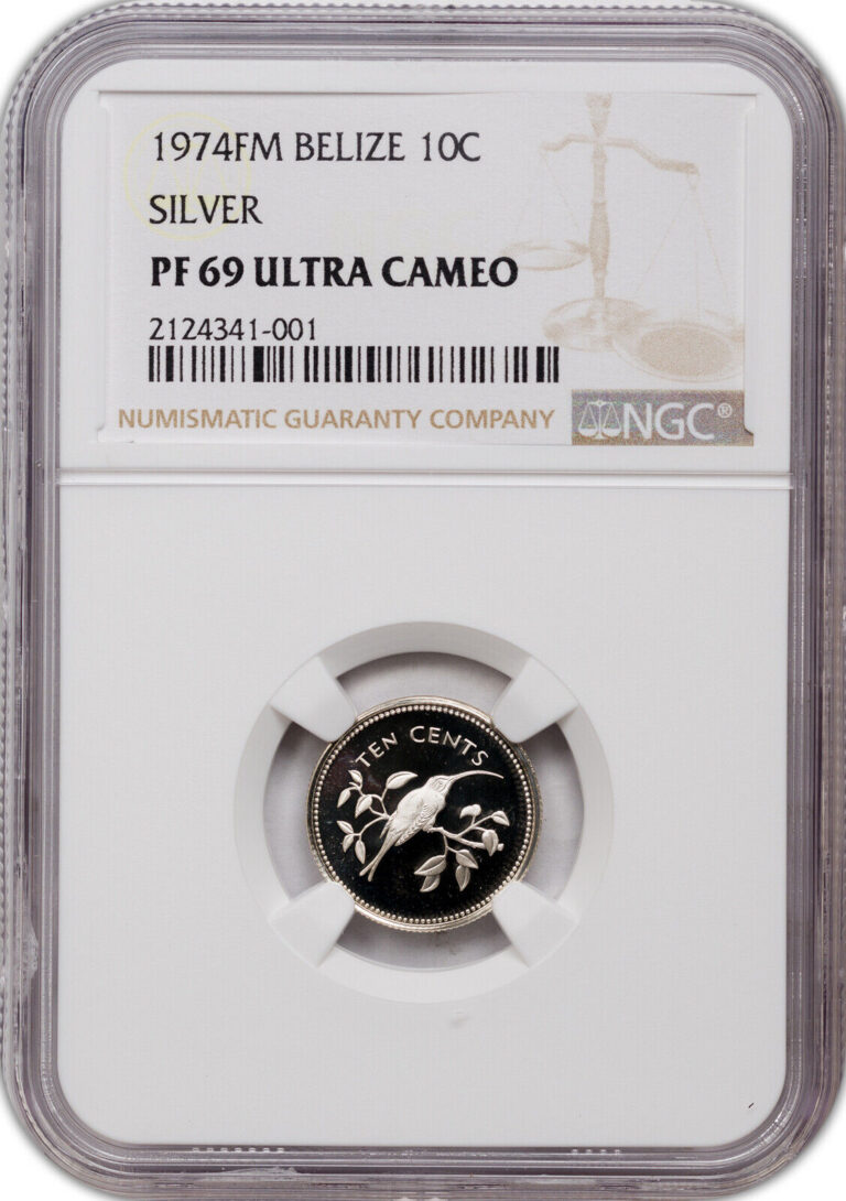 Read more about the article 1974-FM BELIZE 10 CENTS SILVER PF 69 UC NGC COIN ONLY 3 GRADER HIGHER