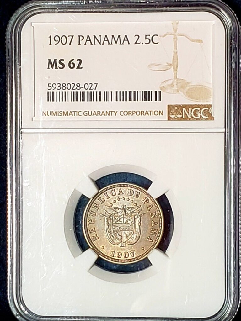 Read more about the article Yo 1907 NGC MS62 PANAMA 2.5C