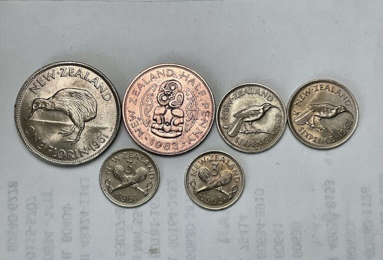 Read more about the article Selling 6 Coins Lot New Zealand Different Denominations  See Details