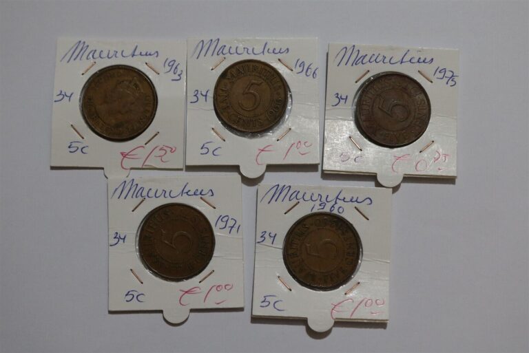 Read more about the article MAURITIUS – 5 COLONIAL COINS B49 #1747.