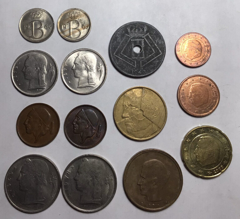 Read more about the article Belgium Lot 14 Different Belgian Coins Old Vintage Collection 🇧🇪