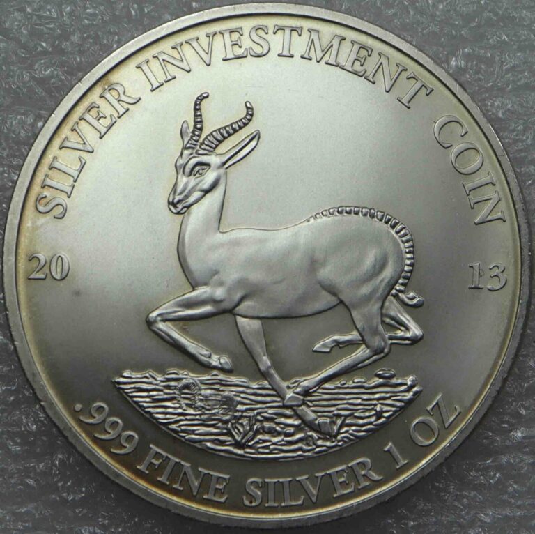 Read more about the article Gabon 1000 Francs 2013 Springbok 1 Oz 999 Fine Silver Bullion [465