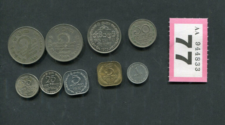 Read more about the article Set of   9 coins of        Sri Lanka