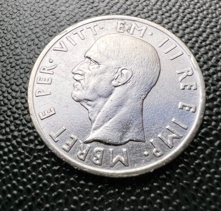 Read more about the article ALBANIA 5 LEK SILVER COIN MADE IN ITALY 1939