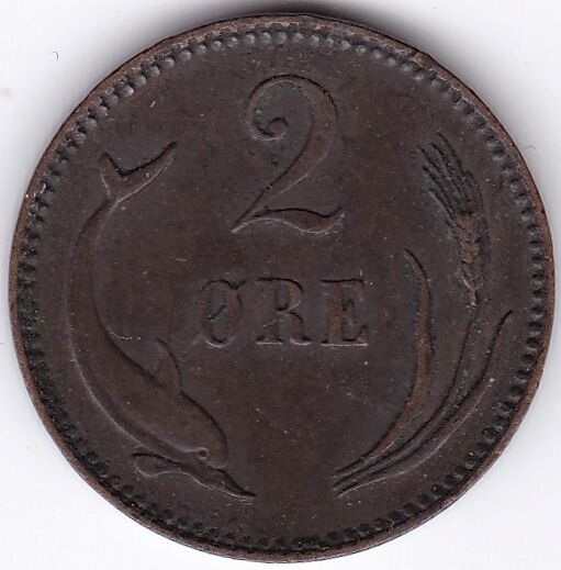 Read more about the article 1881 Denmark 2 Ore | European Coins | Pennies2Pounds