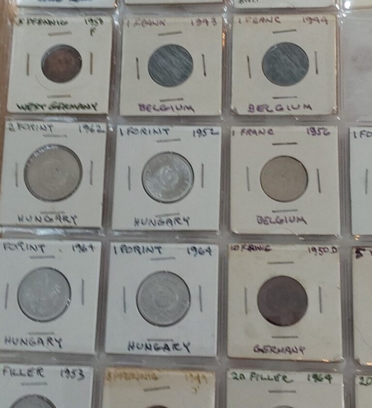 Read more about the article Foreign Coin Lot of 18 Hungary and Germany Coins w/Dates and Denominations-Free Post