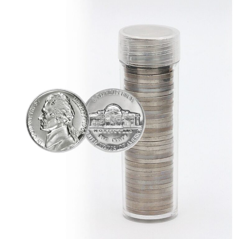 Read more about the article Roll of 1962 Proof Jefferson Nickels (40 Proof Coins)-Protective Plastic Tube