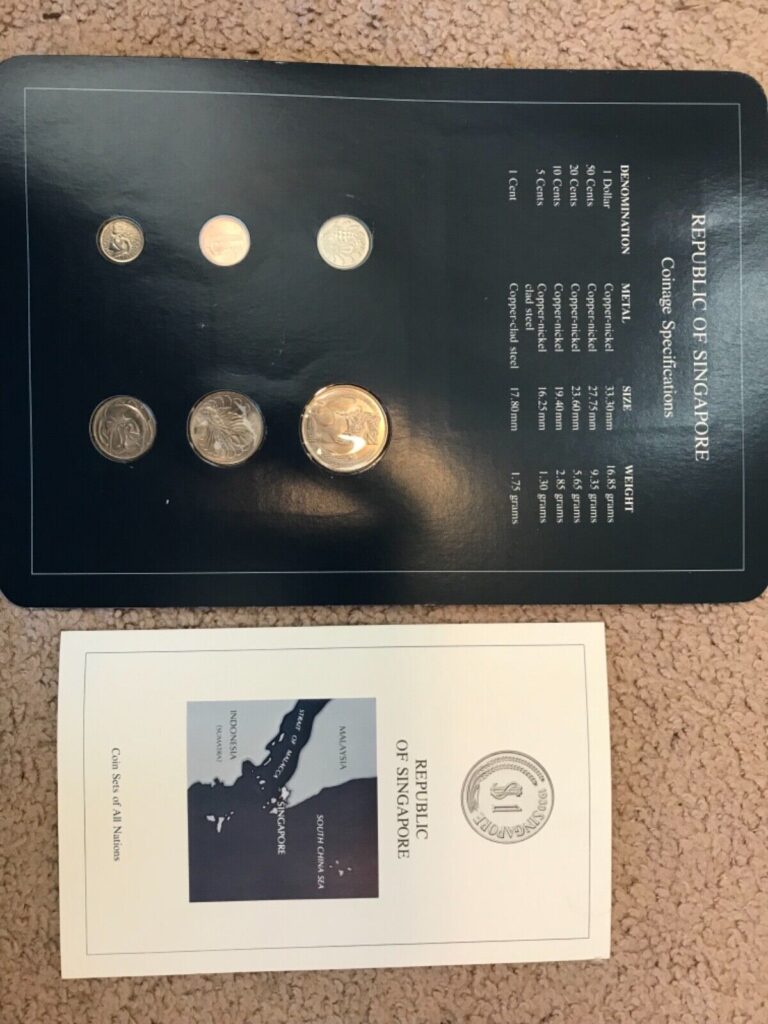 Read more about the article REPUBLIC OF SINGAPORE 6 COINS FRANKLIN MINT WITH CANCELED STAMP