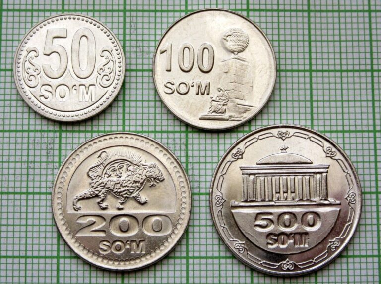 Read more about the article UZBEKISTAN 2018 4 COINS SET – 50  100  200 and 500 S’OM  UNC