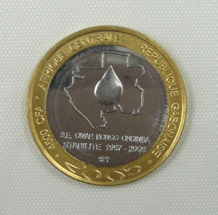 Read more about the article West Africa Gabon Coin 4500 CFA 2005 UNC
