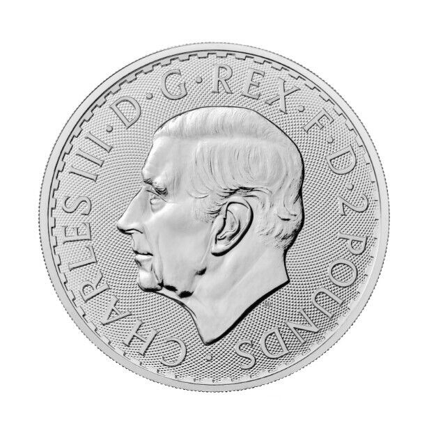 Read more about the article 2023 uk 2 pound silver britannia with king charles III effigy    limited mintage