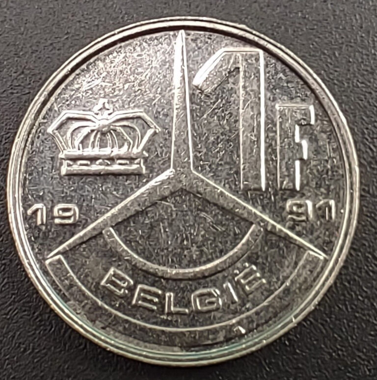 Read more about the article 1 Franc 1991 Belgium Coin KM#171