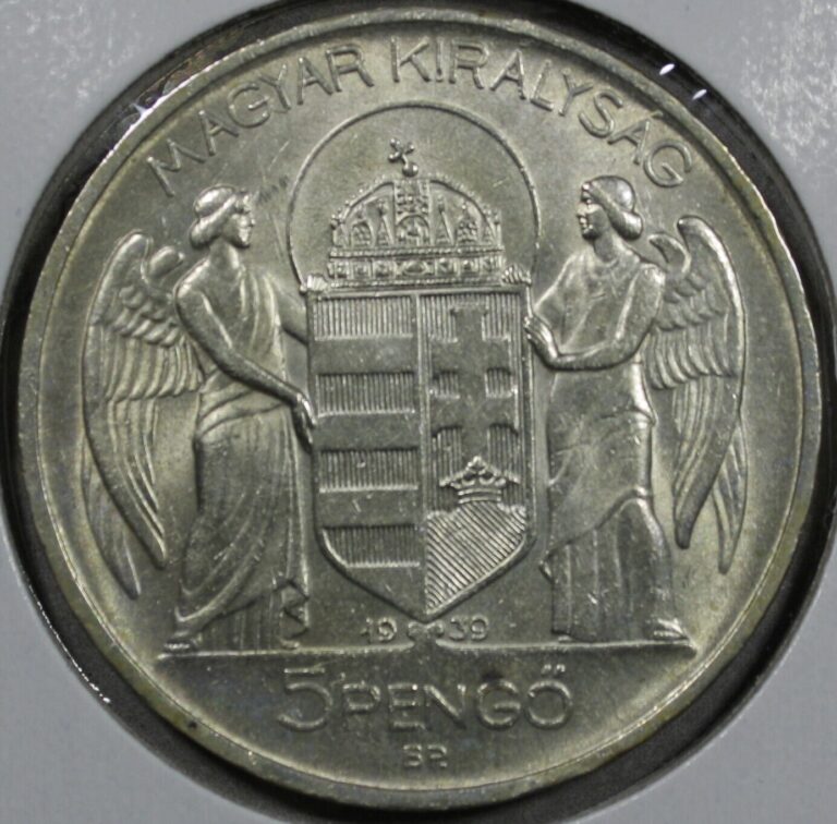 Read more about the article 1939 Silver 5 Pengo Coin from Hungary (378)