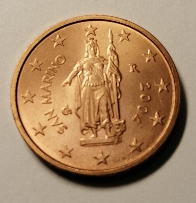 Read more about the article * San Marino  * 2004  * 2 cent -cond   UNC   *