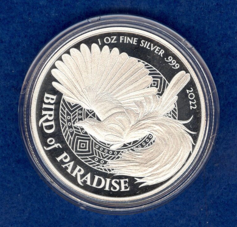 Read more about the article 2022 Papua New Guinea Bird of Paradise 1 oz Silver Coin