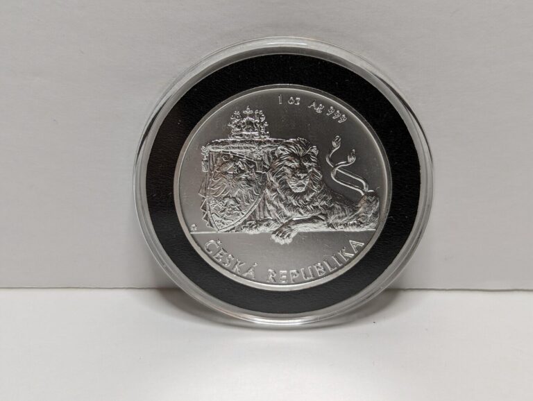 Read more about the article 2019 Niue Czech Republic Lion 0.999 1 oz Silver Coin in Capsule