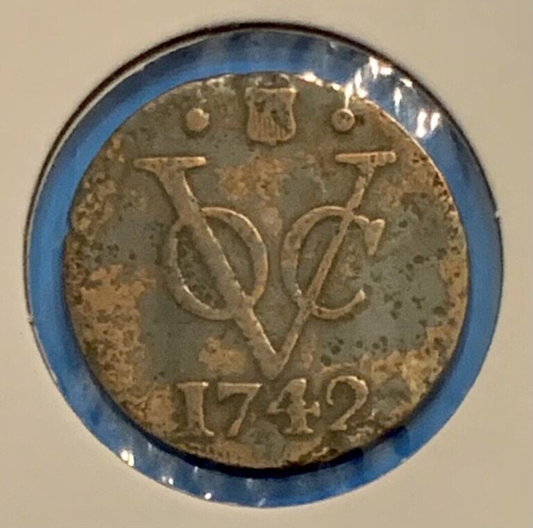 Read more about the article 1742 Dutch Netherlands East India VOC Duit Utrecht Coin