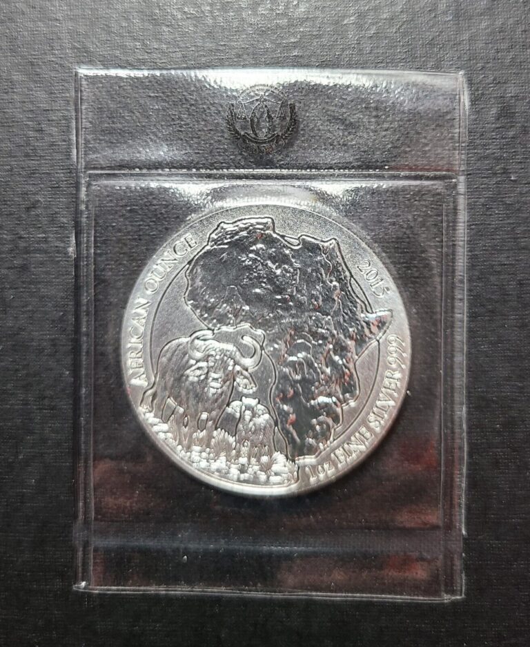 Read more about the article (1) 2015 Rwanda African Wildlife Buffalo BU 1 Oz Silver Coin Sealed Mint Pack