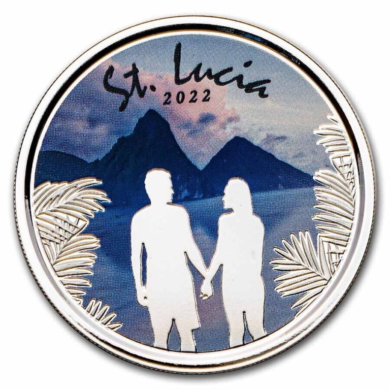 Read more about the article 2022 St. Lucia 1 oz Silver Loving Couple (Colorized) – SKU#272580