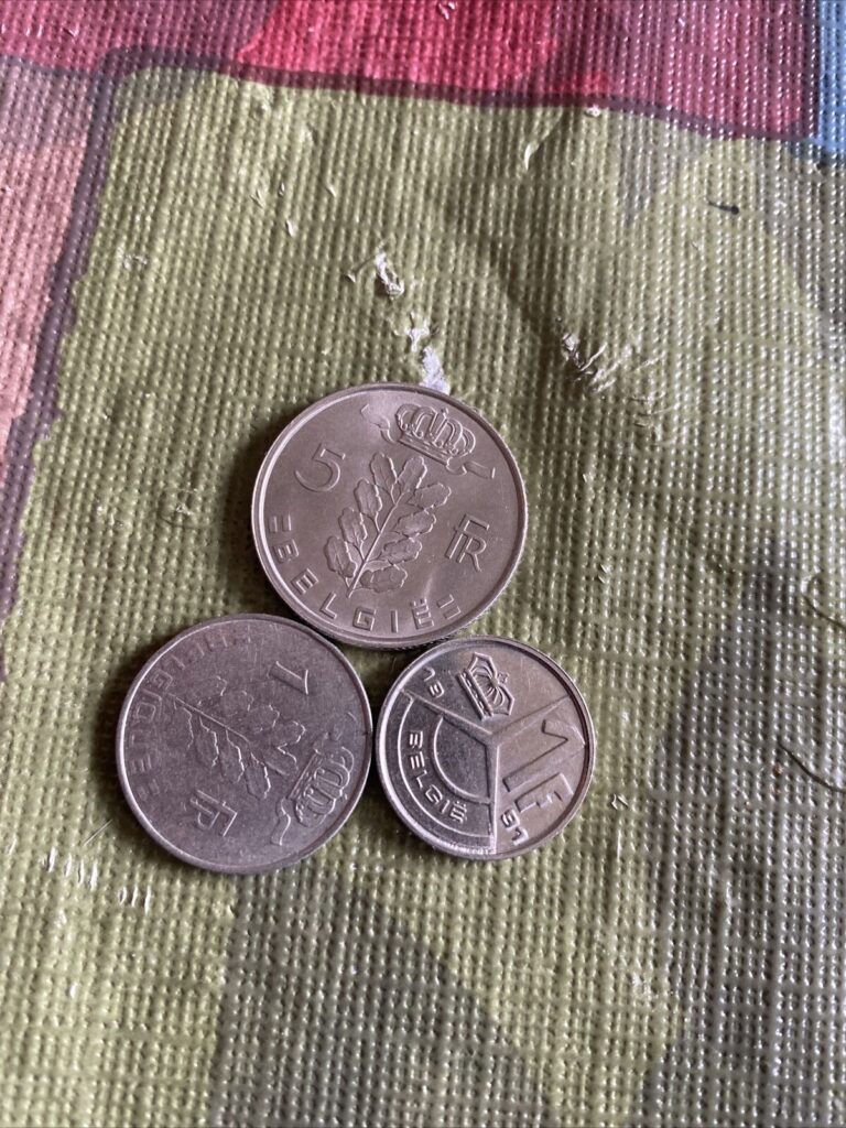 Read more about the article 1966 Coin  Franc  1991 1 Franc Belgium  1974 5 francs Coins Circulated