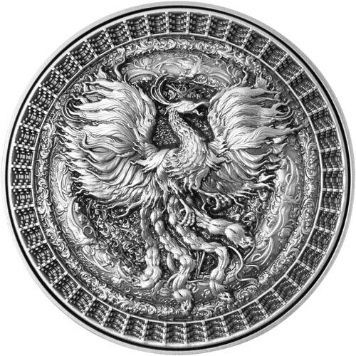 Read more about the article 2022 10 oz Antique Republic of Chad Forbidden Phoenix Coin